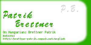 patrik brettner business card